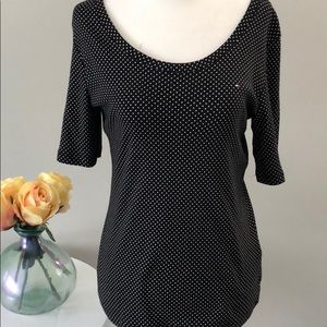 🆕 Tommy Hilfiger polka Dot Top Size Medium